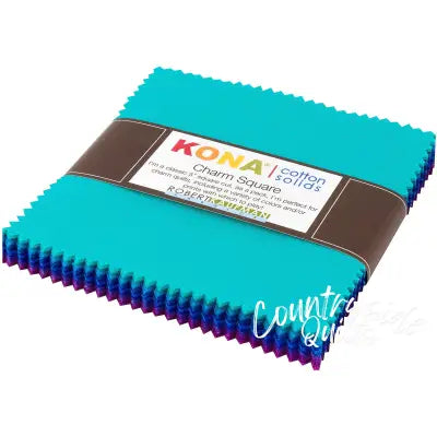 5in Squares Kona Cotton Peacock Palette, 42pcs/bundle