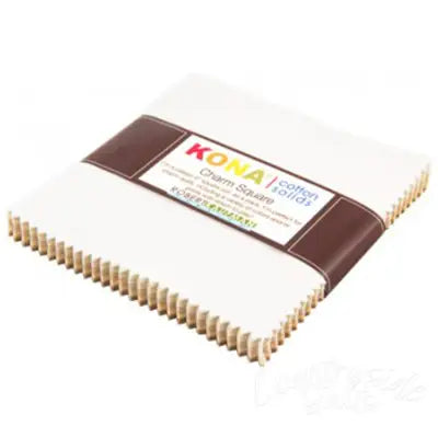 5in Squares Kona Cotton Not Quite White 42pcs