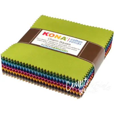 5in Squares Kona Cotton Solids Dusty Colorstory 101pcs