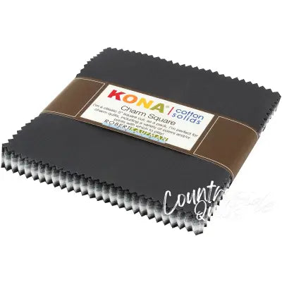 5in Squares Kona Cotton Stormy Skies Palette, 42pcs/bundle