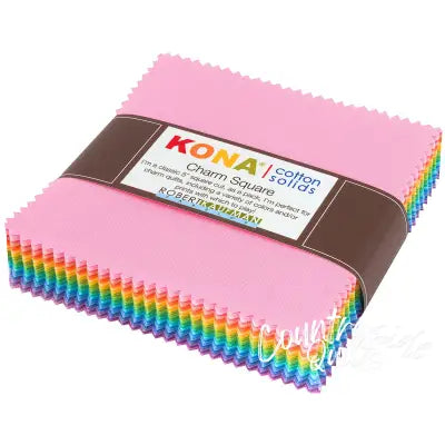 5in Squares Kona Solid Pastel 85pcs/bundle