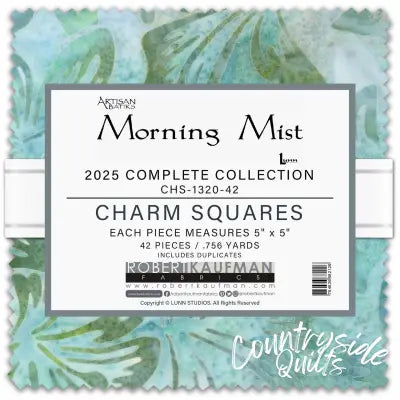 5in Squares, Morning Mist, 42pcs