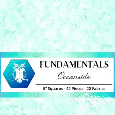 5in Squares Oceanside 42pcs 2-4pcs of Each Print