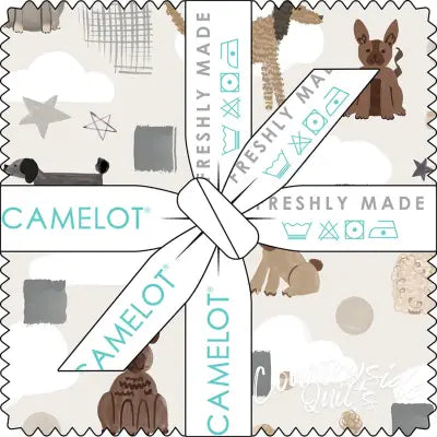 5in Squares Pawsitively Adorable, 42pcs/bundle