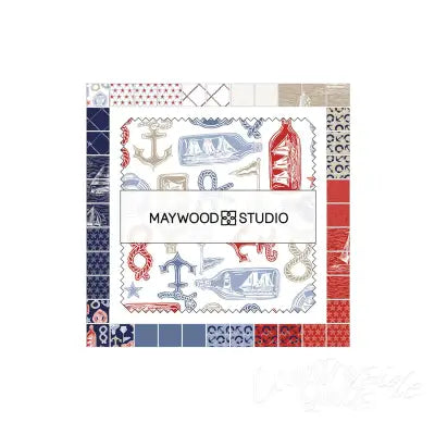 5in Squares Regatta Days, 42pcs/bundle