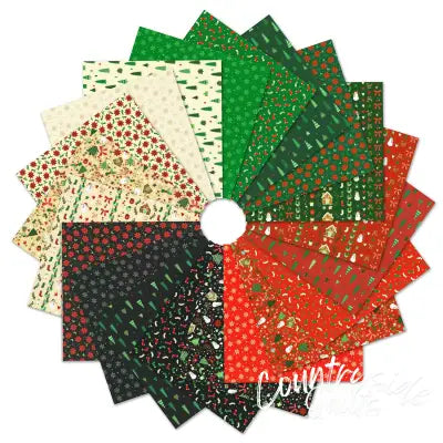 5in Squares Tiny Tidings, 42pcs/bundle