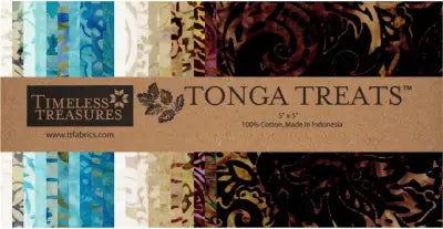 5in Squares Tonga Batik Cabo, 42pcs/bundle