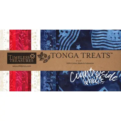 5in Squares, Tonga Batik USA, 20pcs/bundle
