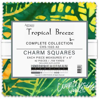 5in Squares, Tropical Breeze, 42pcs