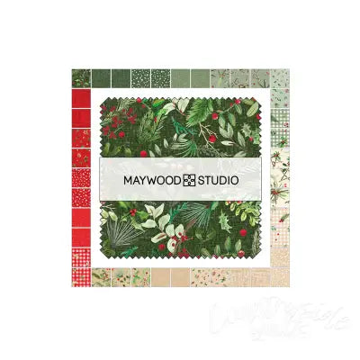 5in Squares Winter Wreaths, 42pcs/bundle