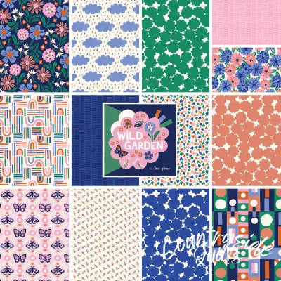 5in Squres Wild Garden Organic, 42pcs/bundle