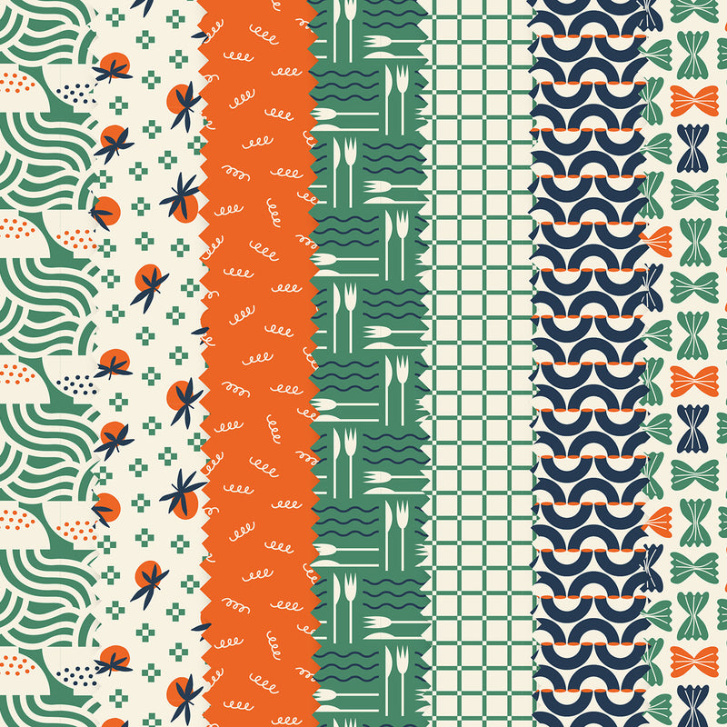 2-1/2in Strips Pasta Love, 40pcs/bundle