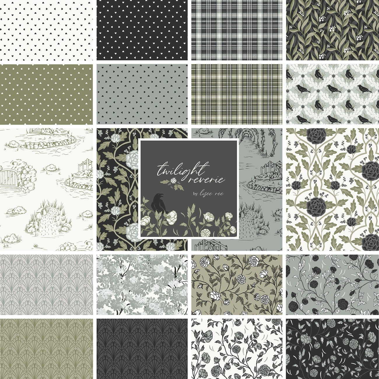 2.5In Squares Strips Twilight Reverie 40Pcs/Bundle