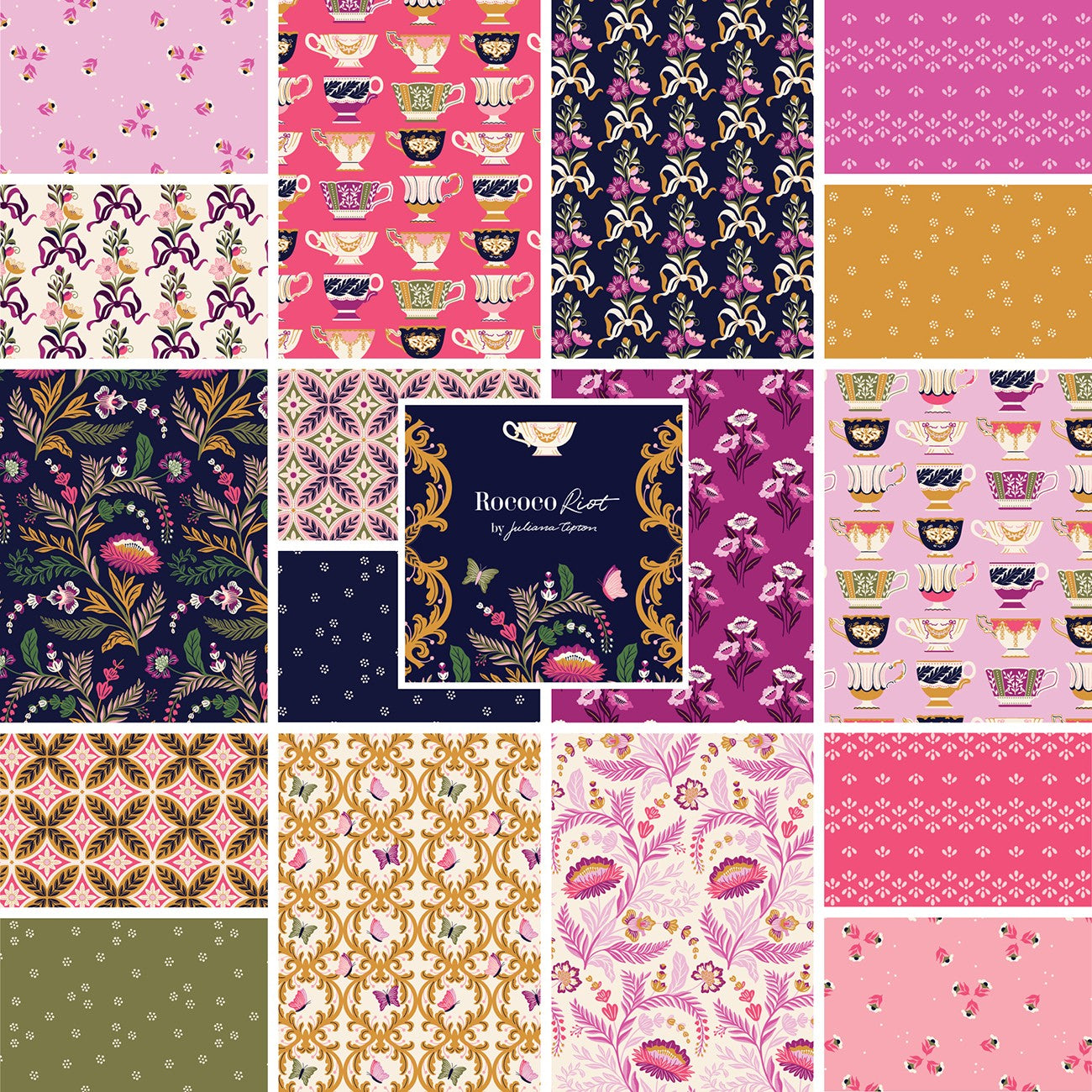 5In Squares Rococo Riot 42Pcs/Bundle
