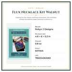 Product Specifications – Flux Necklace Kit Walnut
