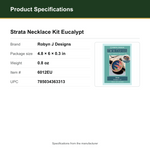 Product Specifications – Strata Necklace Kit Eucalypt
