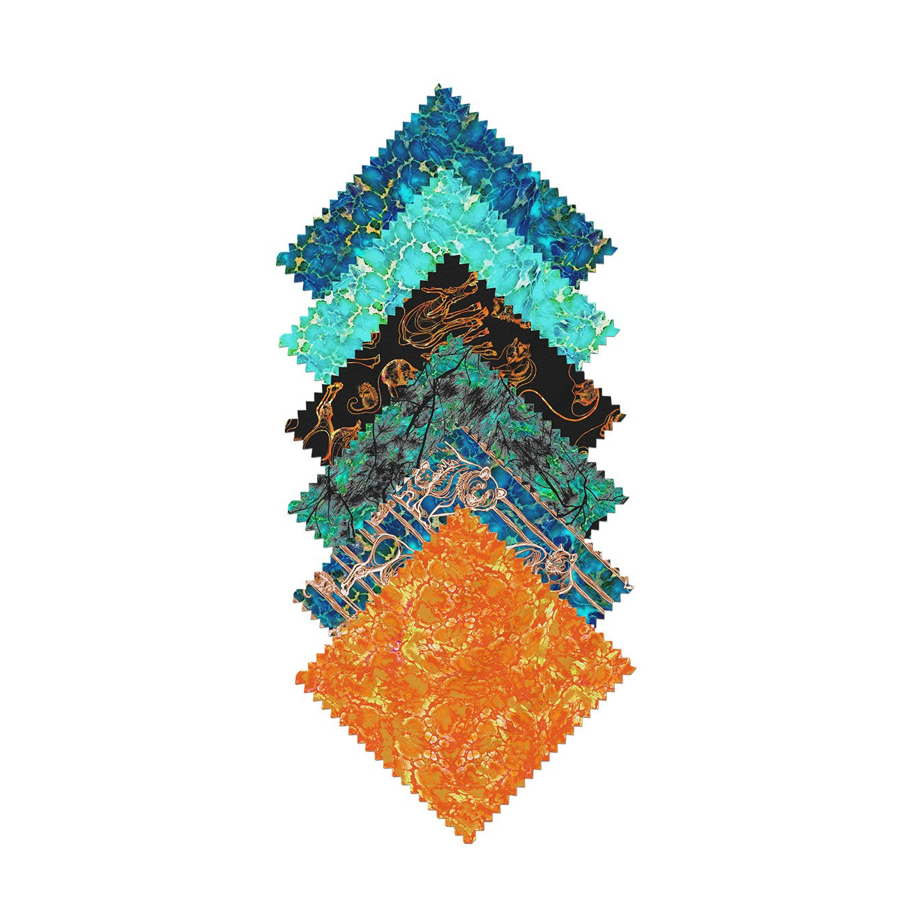 Drawn Westward 10 Inch Square - 42 Asst