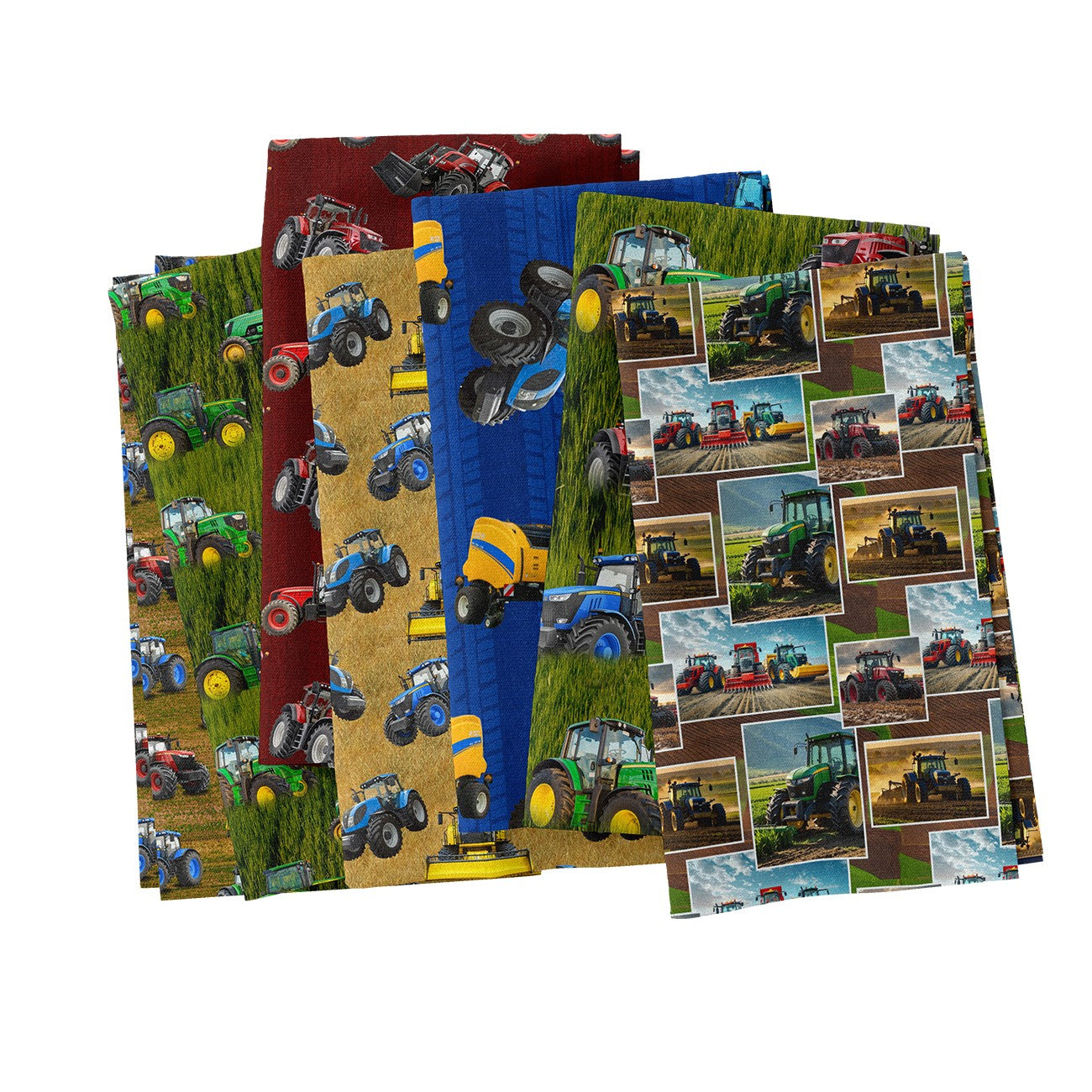 Tractor Tracks Fat Quarter Pack - 13 FQs