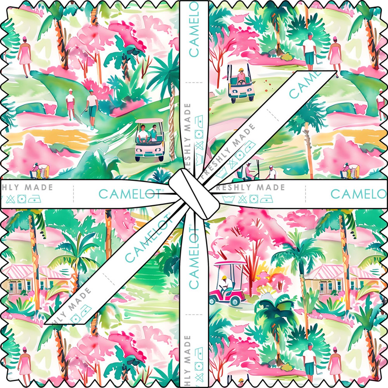 10in Squares Par-fectly Putt Together, 42pcs/bundle