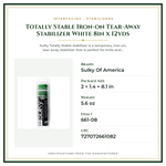 Product Specifications – Totally Stable Iron-on Tear-Away Stabilizer White 8in x 12yds