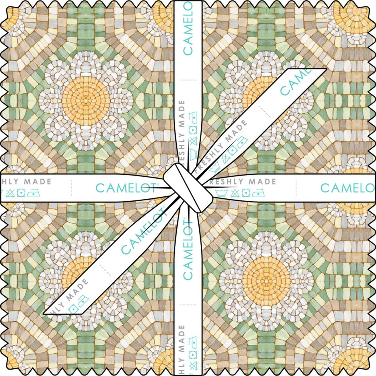 10in Squares Botanical Mosaic, 42pcs/bundle