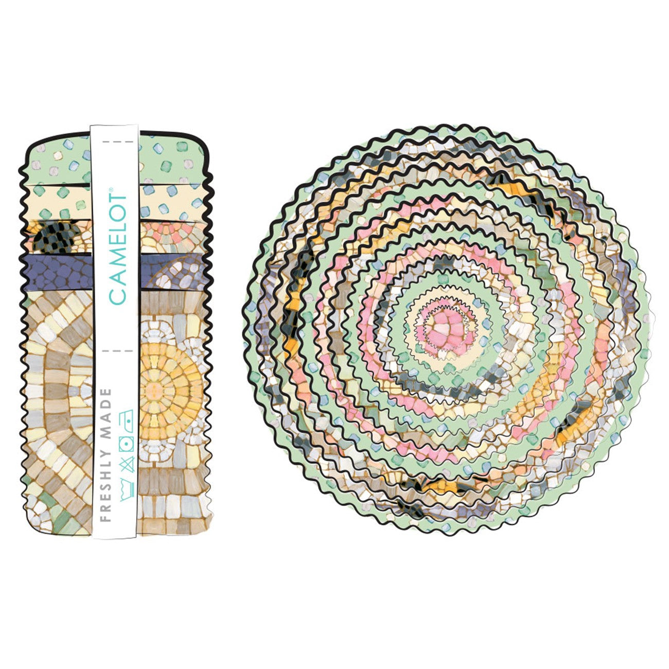 2.5in Strips Botanical Mosaic, 40pcs/bundle