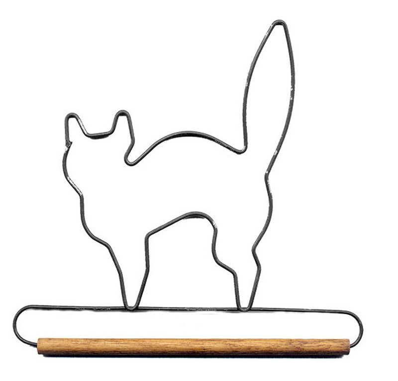 6in Black Cat Decorative Craft Hanger