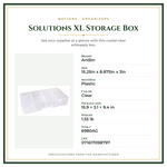 Product Specifications – Solutions XL Storage Box