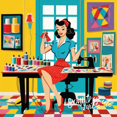 Pop Art Sewing Fabric Panel 69