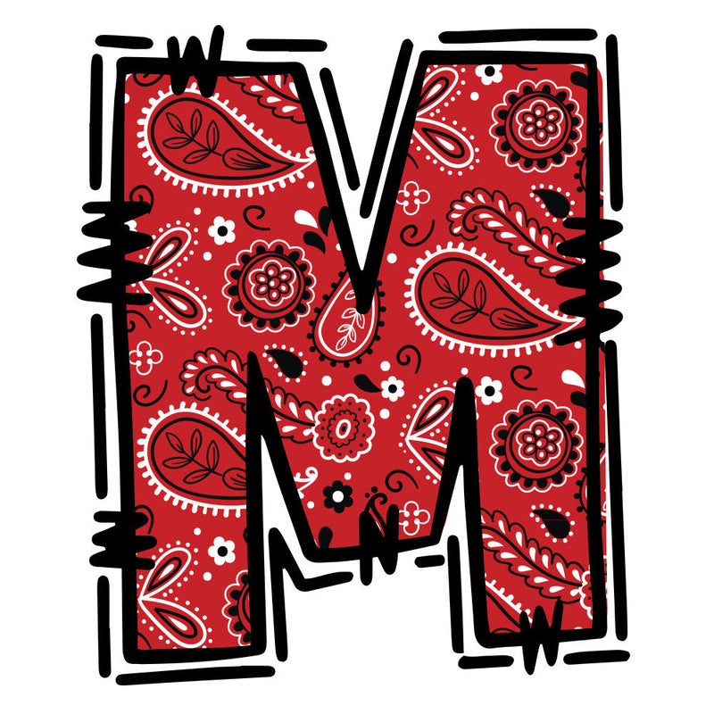 Cowboy Alphabet Fabric Panel 14