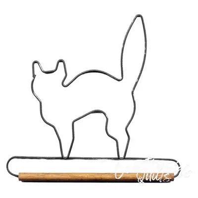 6in Black Cat Decorative Craft Hanger