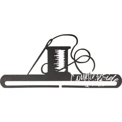 6in Needle & Thread Split Bottom Charcoal Fabric Holder