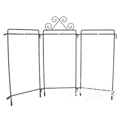 6in x 12in White Table Top Tri-Stand