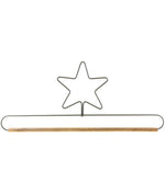 12in Star Fabric Holder Gray