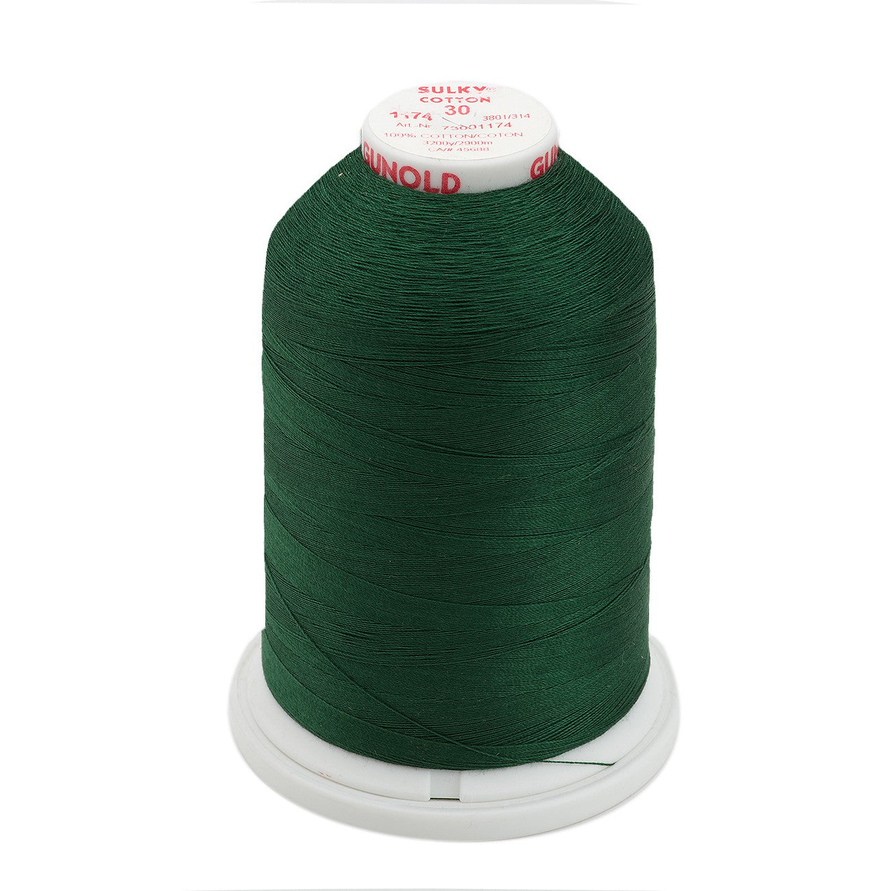 Cotton Thread 2-ply 30wt 400d 3200yds Dark Pine Green