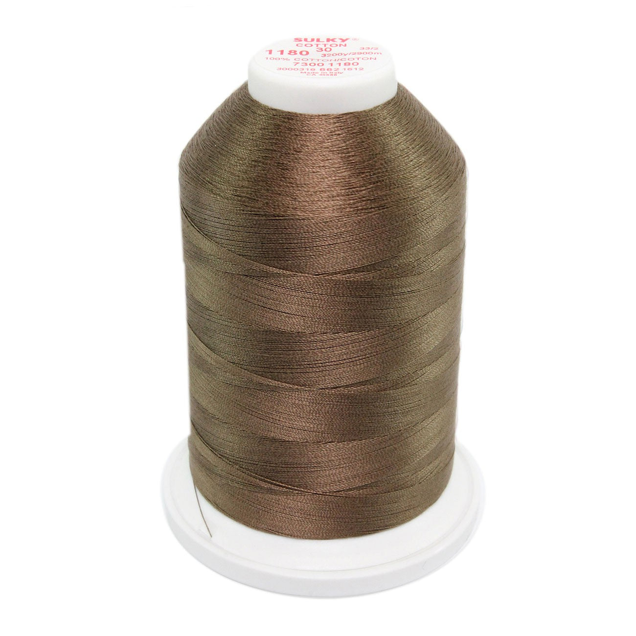 Cotton Thread 2-ply 30wt 400d 3200yds Medium Taupe