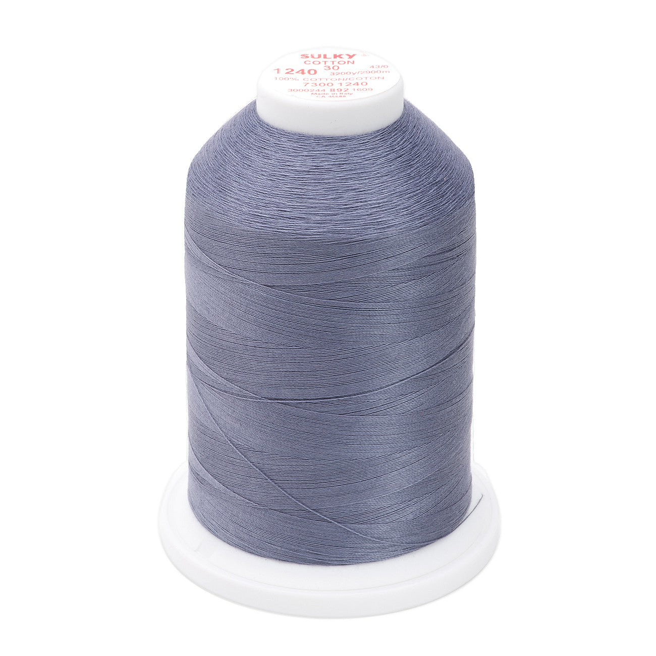 Cotton Thread 2-ply 30wt 400d 3200yds Smokey Grey