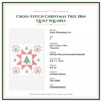 Product Specifications – Cross-Stitch Christmas Tree 18in Quilt Squares