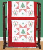 Cross-Stitch Christmas Tree 18in Quilt Squares