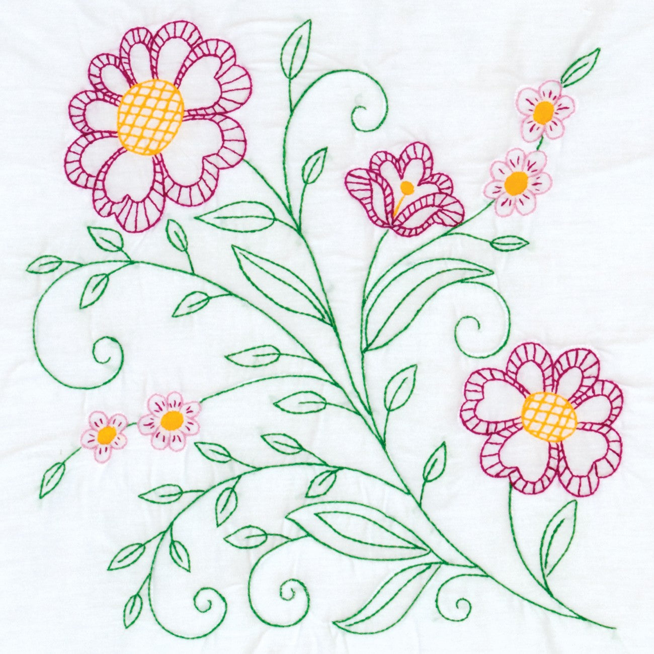 Petals in the Breeze 18in Quilt Squares