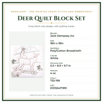 Product Specifications – Deer Quilt Block Set