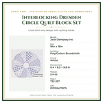 Product Specifications – Interlocking Dresden Circle Quilt Block Set