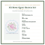 Product Specifications – XX Rose Quilt Block Set