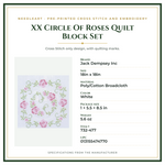 Product Specifications – XX Circle Of Roses Quilt Block Set