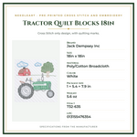 Product Specifications – Tractor Quilt Blocks 18in