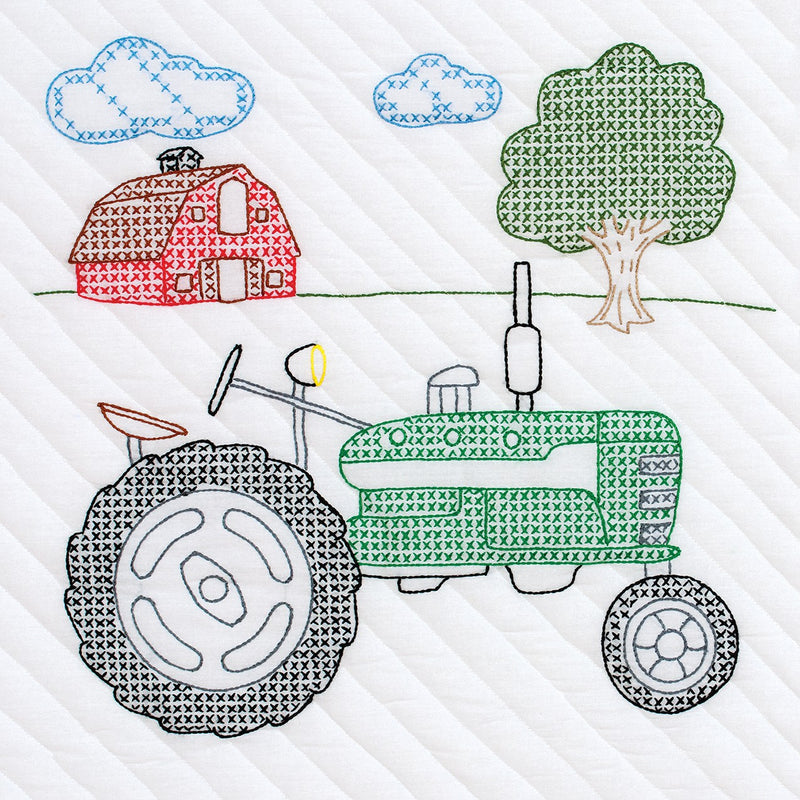 Tractor Quilt Blocks 18in
