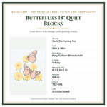 Product Specifications – Butterflies 18" Quilt Blocks