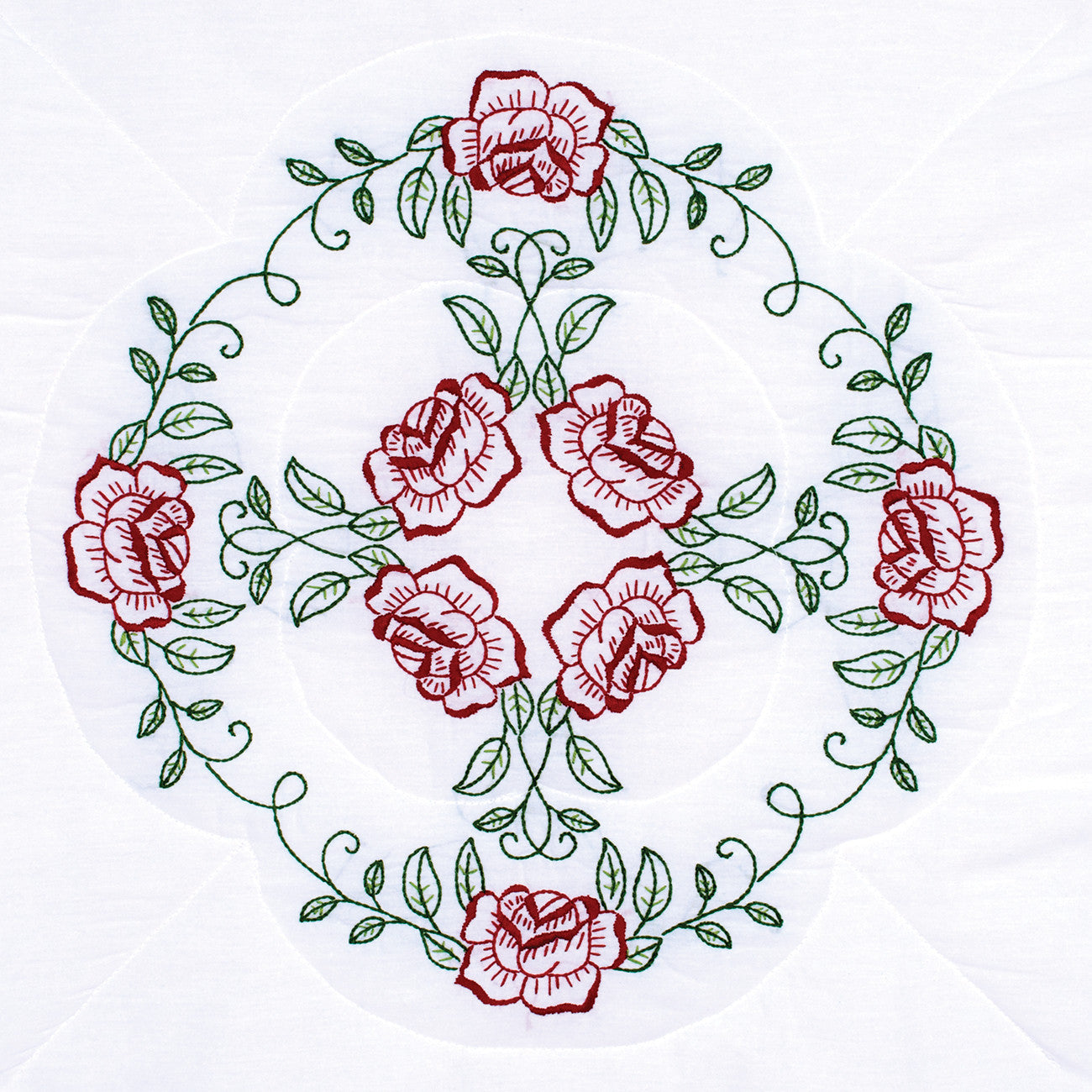 Circle Of Roses 18in Quilt Blocks