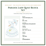 Product Specifications – Parasol Lady Quilt Block Set