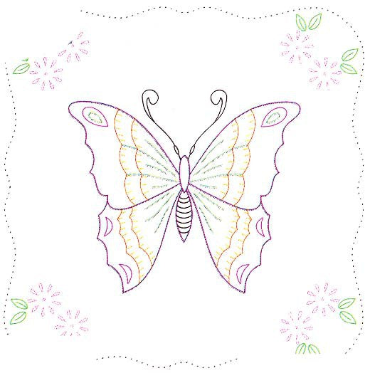 Butterfly Quilt Block Set